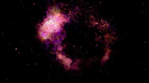Magic Dust Alpha Particles Background. Stock Photos
