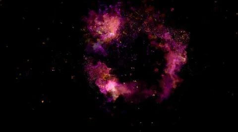 Magic Dust Alpha Particles Background. Stock Photos