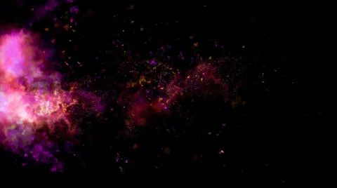 Magic Dust Alpha Particles Background. Stock Photos