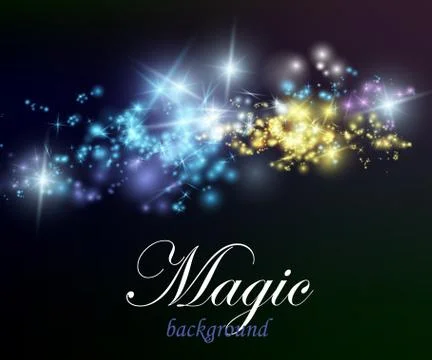 Magic Dust. Infinity. Abstract Background Stock Illustration