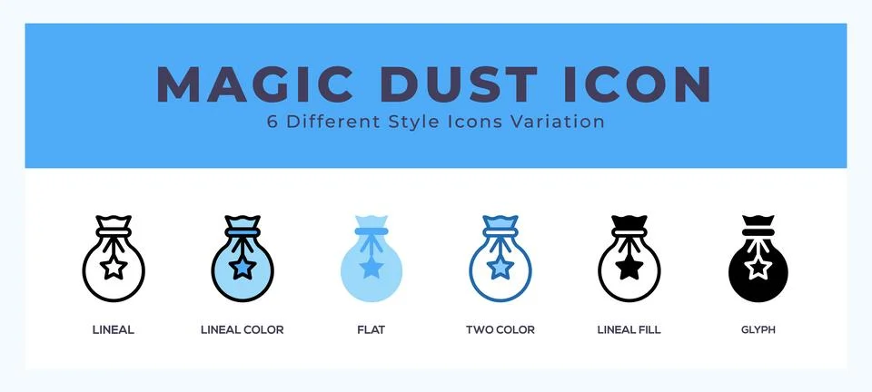 Magic dust symbol icon vector. symbol illustration Stock Illustration