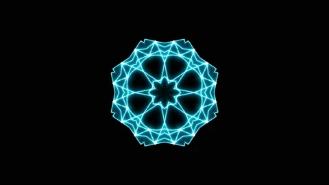 Magic Dynamic Background With Glowing Pattern Stock Footage 146091738