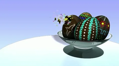 Magic Easter Eggs Stock Footage 22085058
