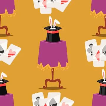 Magic effect trick vector magician tools and surprise entertainment magical Ilustração Stock