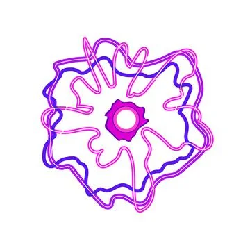 Magic electric orb cartoon vector illustration Stock Illustration