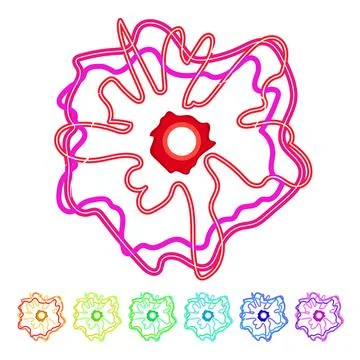 Magic electric orb cartoon vector graphic Stockillustratie