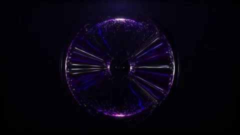 Magic electric orb Stock-Footage 76436276