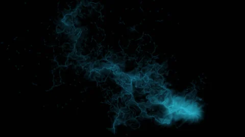 Magic energy background in light blue, on black - seamless Video stock 61139212