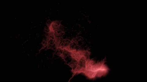 Magic energy background in red, on black - seamless (FULL HD) Video stock 61140434