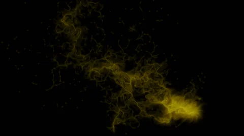 Magic energy background in yellow, on black - seamless (FULL HD) Stock Footage 61141476