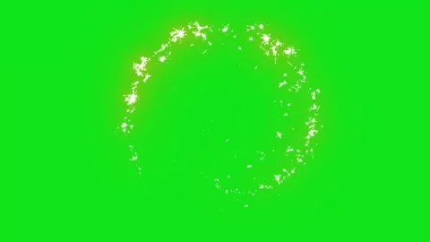 Magic Energy Element Sparkle on a Green ... | Stock Video | Pond5