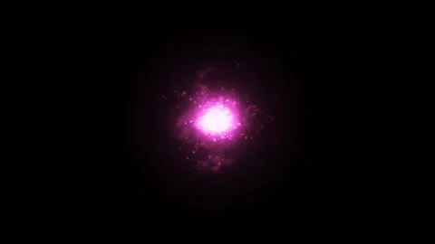 Magic Energy Fire Element Purple Stock Footage 158817990