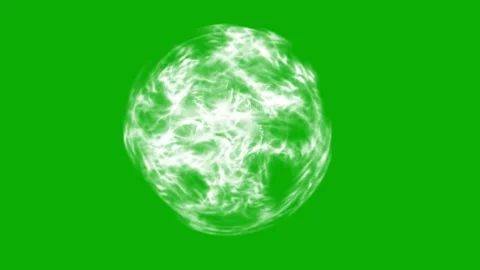 Magic energy sphere green screen motion graphics Stock Footage 154945806