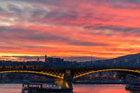 Magic evening in Budapest Stock Photos