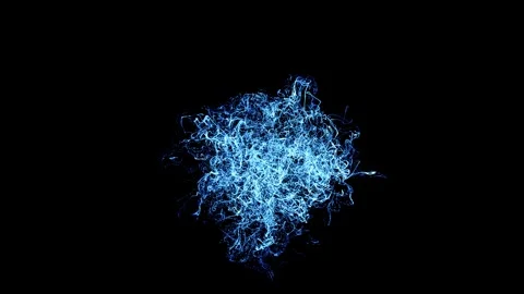 Magic  Explosion Blue Stock Footage Stock Footage 335852130