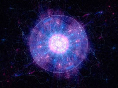 Magic explosion in space Stock Illustration