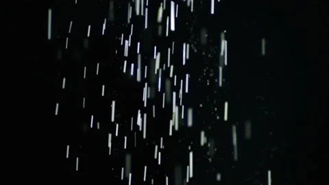The magic falling of little bright particles. slow motion Video stock 159626103