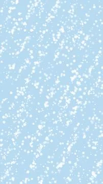 Magic falling snow christmas background. Subtle flying snow flakes and stars on Stock Illustration