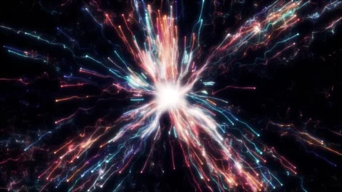 Magic Fantasy Smoke seamless Loop of magical colorful abstract Energy. Particles Stock-Footage 242508492