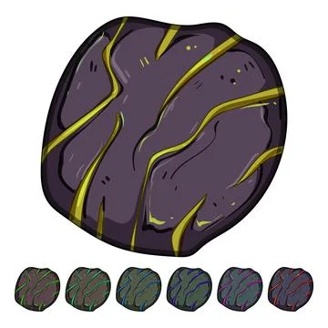 Magic fire ball cartoon vector graphic Stock Illustration