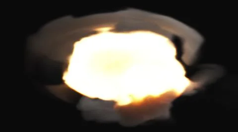 Magic fire with smoke Stock Illustration