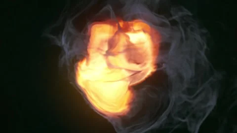 Magic fire vortex. 3d rendering loop animation background HD Stock Footage 240624792