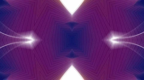 Magic flower fancy pattern with white rays light,butterfly,fiber pulse,cell nuc Stock Footage 1096101