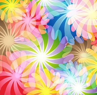 Magic flowers 库存插图