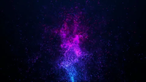 Magic fluid animation of glowing particles.particle trail. Abstract neon Stock Footage 263972768