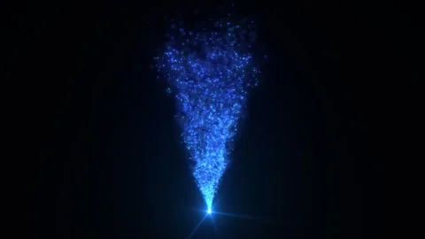 Magic fluid animation of glowing particles.particle trail. Abstract neon Stock Footage 279182901