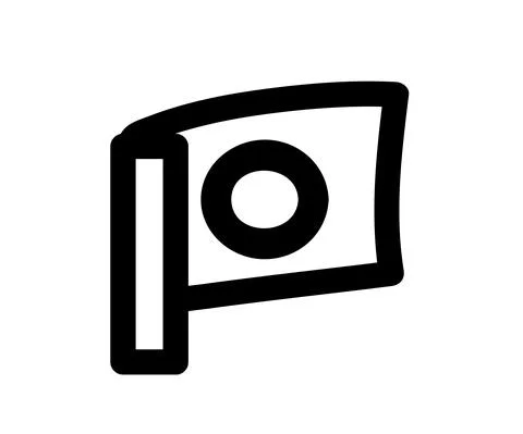 Magic flying carpet on a white background. Symbol. Stock Illustration