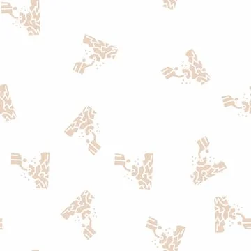 Magic focus glyph seamless pattern Stock Illustration
