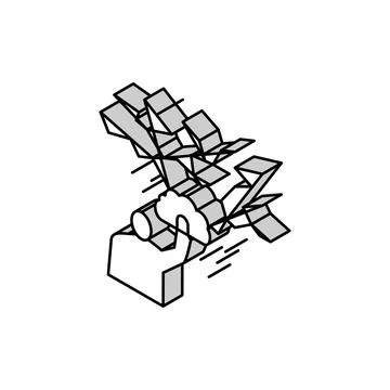 Magic focus isometric icon vector illustration Stock Illustration