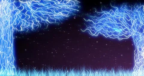 Magic Forest empty night 库存插图