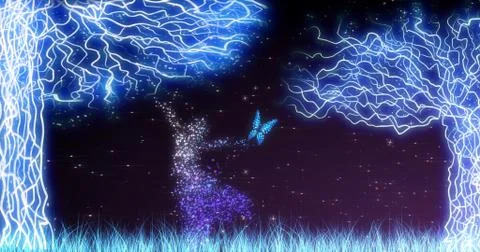 Magic Forest 스톡 일러스트