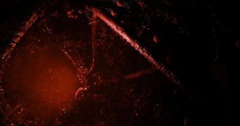 Magic of the forest at night with glowing elements and mysterious atmosphere Stock Illustration