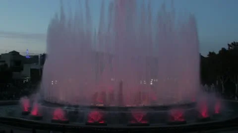 Magic fountain 1 Stock Footage 12341866