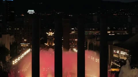 Magic fountain 17 Stock Footage 12342028