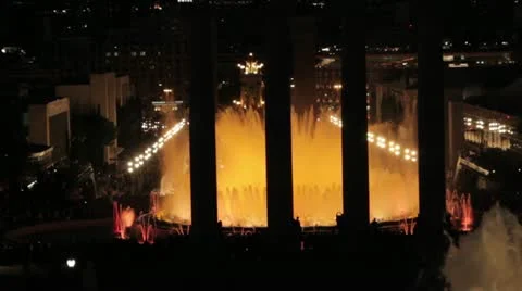 Magic fountain 20 Stock Footage 12342167