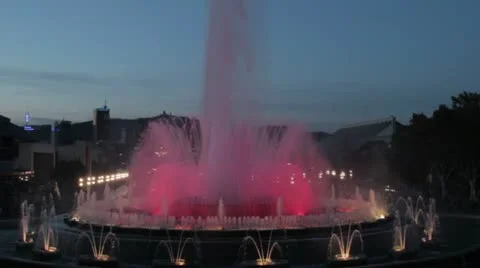 Magic fountain 3 Stock Footage 12342251