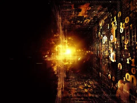 Magic of Fractal Realms Stock Illustration