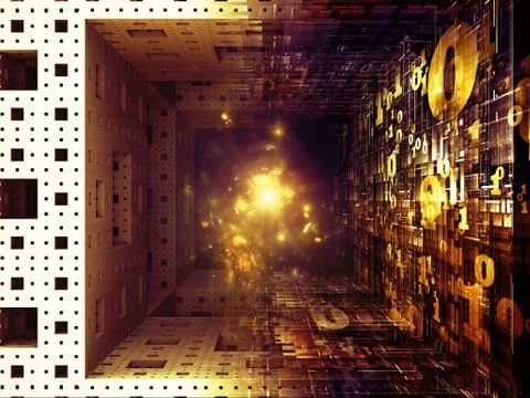 Magic of Fractal Realms Illustrazione stock