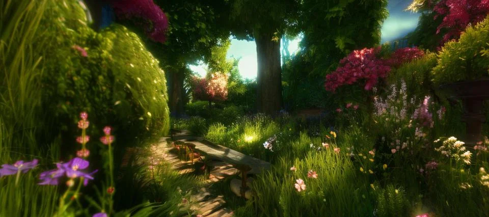 Magic Garden Stock Illustration
