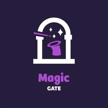 Magic Gate Logo Illustrazione stock