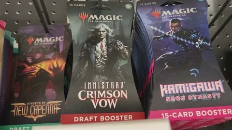 Magic Gathering Crimson Vow Vídeo Stock 202277644