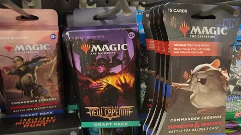 Magic the Gathering Trading Cards Stock-Footage 202277522
