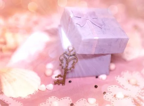 Magic gift box Stock Photos