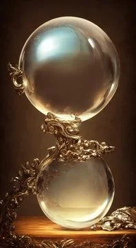 Magic glass ball Illustrazione stock