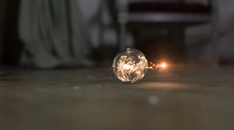 Magic glass orb falling 動画素材 33806381