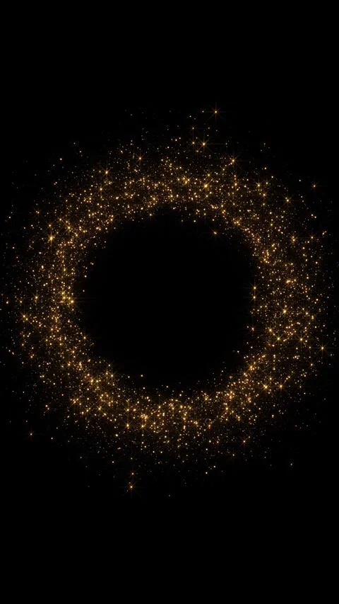 Magic glitter sparkle trail, Rotating twinkling glitter glowing magical fairy du Stock Footage 341912414